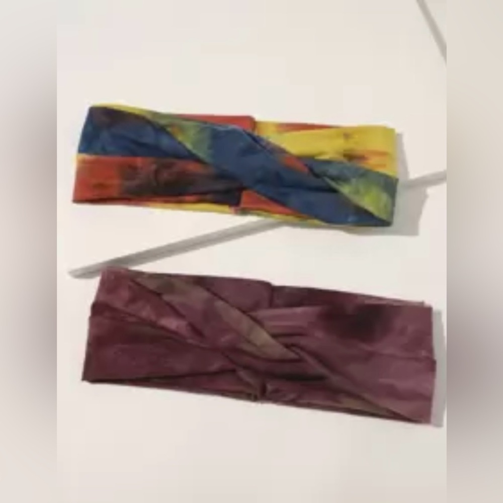 ROMWE 2 Multicolor Tie-Dye Headbands